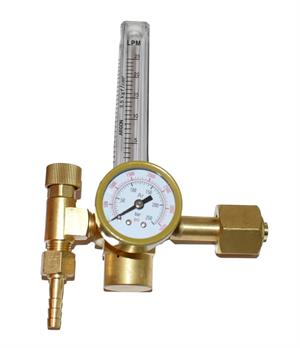 Reduktionsventil med flowmeter Argon og CO2 til 8l/10l/20l/25l flaske
