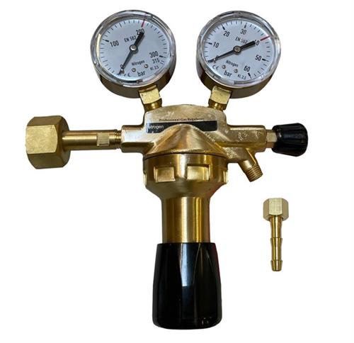 Reduktionsventil 2 ure Nitrogen max. 40 bar manometer